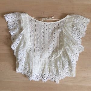 Altar'd State, Lace/Eyelet Crop Top, S NWOT